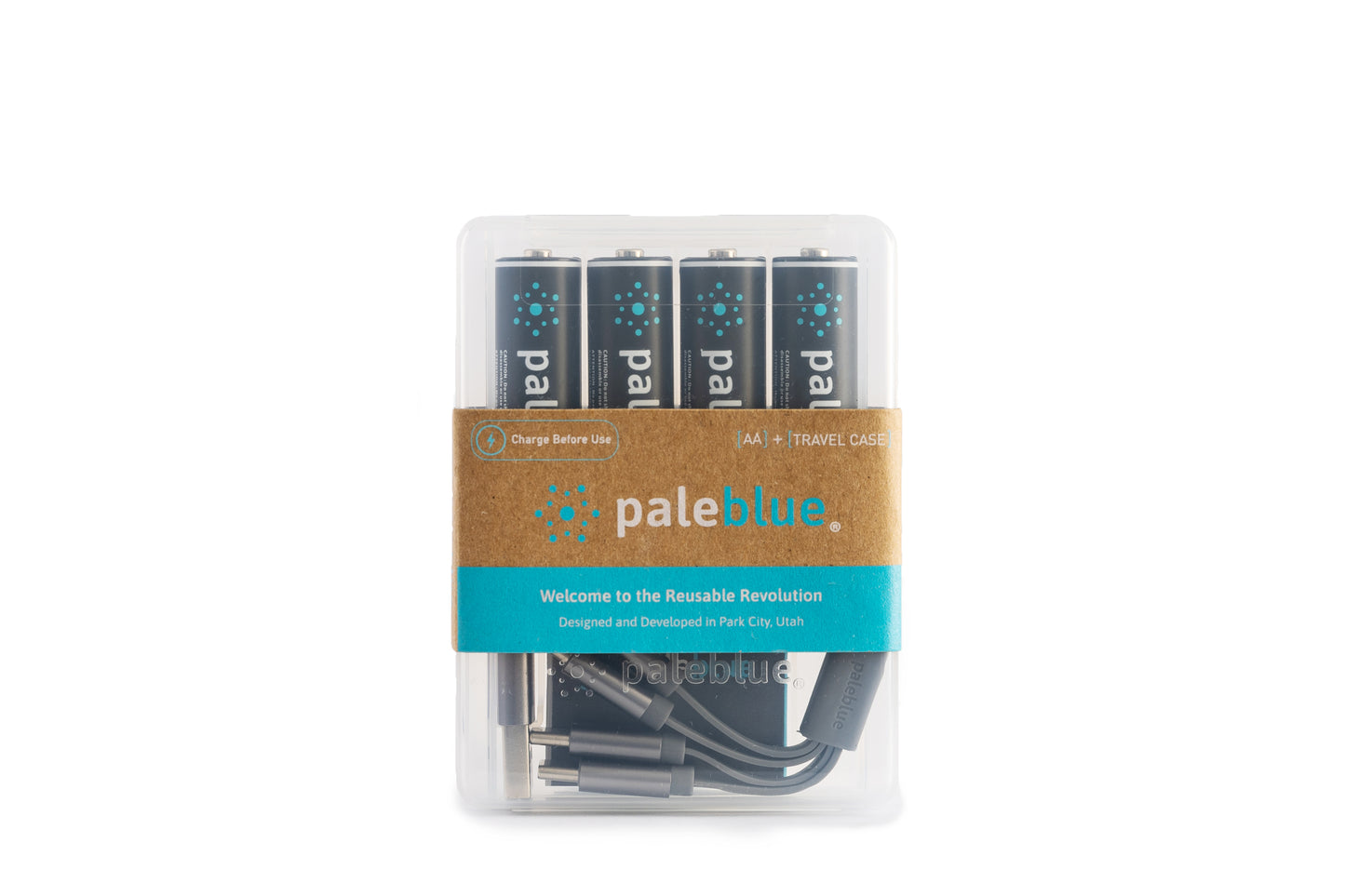 Pale Blue AA / LR06 - Rechargeable with USB-C Port