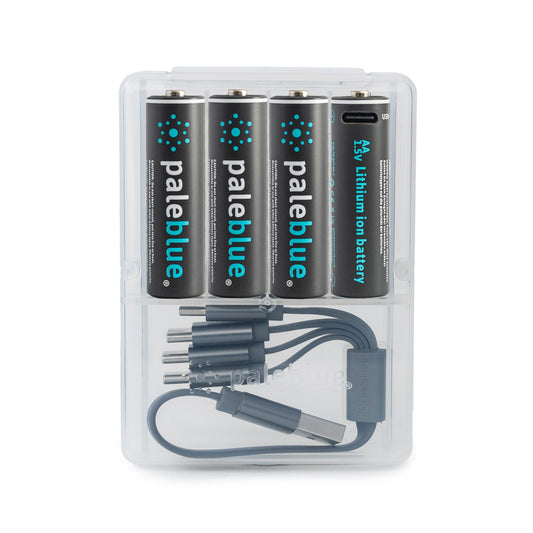 Pale Blue Pile AA / LR06 - avec port USB-C rechargeables