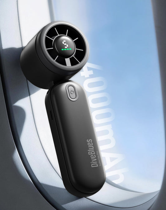 Diveblues iTurbo – Ventilateur portable haute performance Noir