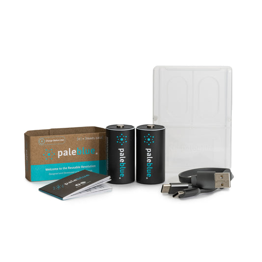 Pale Blue Pile C / LR14 - avec port USB-C rechargeables