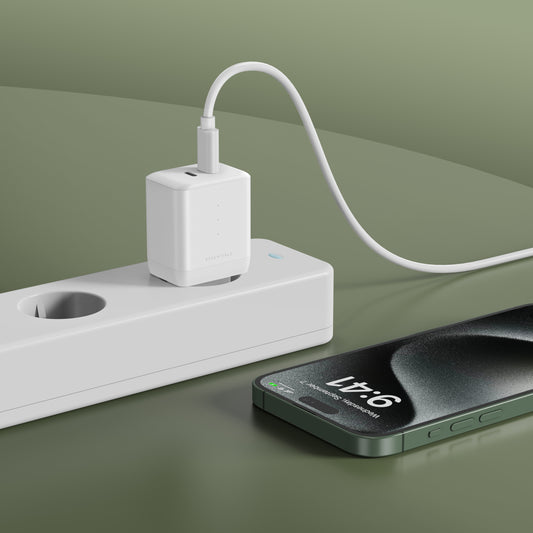 Upström ËSSENTIALS - Chargeur 35W USB-CX2 GaN - Compact & recyclé