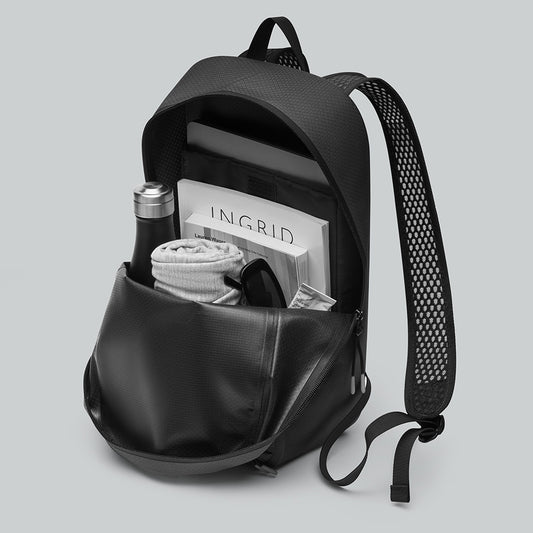 Lightweight DuoSeal Backpack 14" – Noir | Gaston Luga