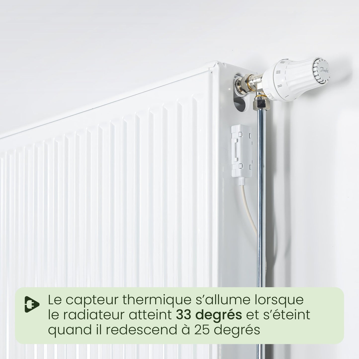 SpeedComfort – Ventilateur pour radiateur (Kit Duo + Automatic Sensor) – Blanc