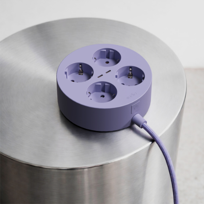 Sudio - Block Multiprise Ronde Avec Charge USB-C GaN 30 W