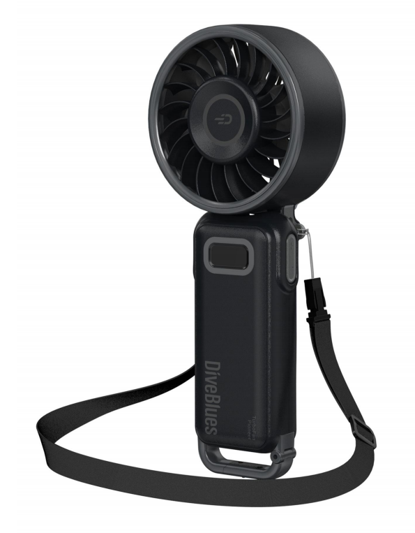 Diveblues Fanzy – Ventilateur portable rechargeable Noir