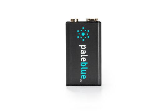 Pale Blue Pile 9V / 6LR61 - avec port USB-C rechargeables