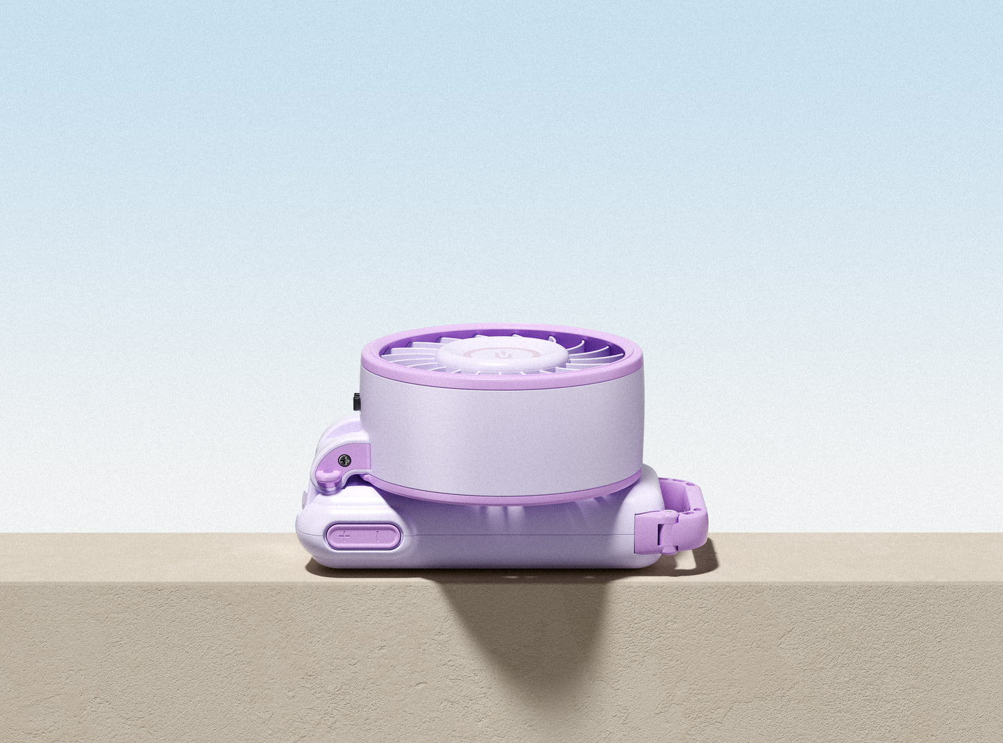 Diveblues Fanzy – Ventilateur portable rechargeable Violet
