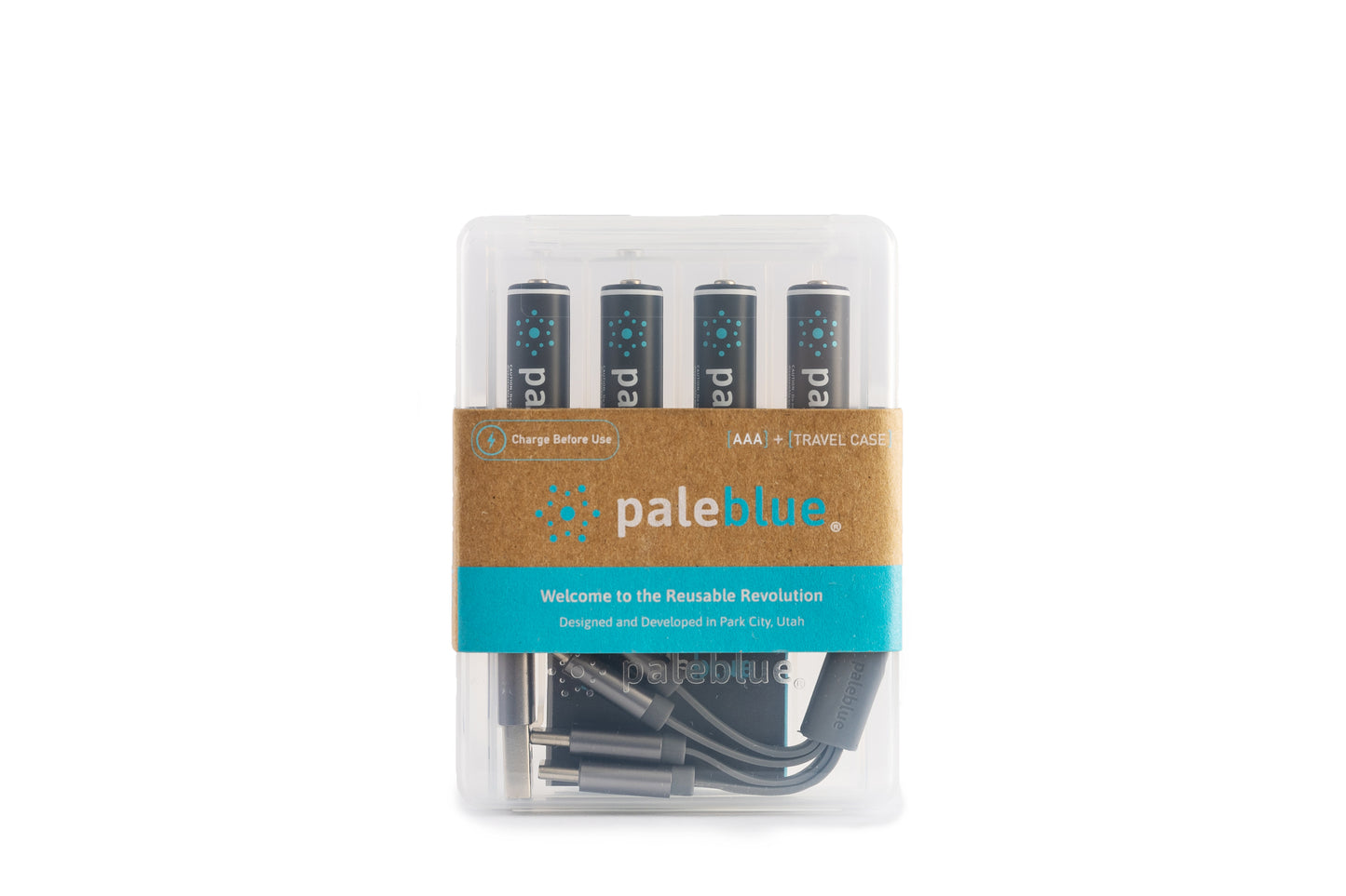 Pale Blue AAA / LR03 - with USB-C rechargeable port