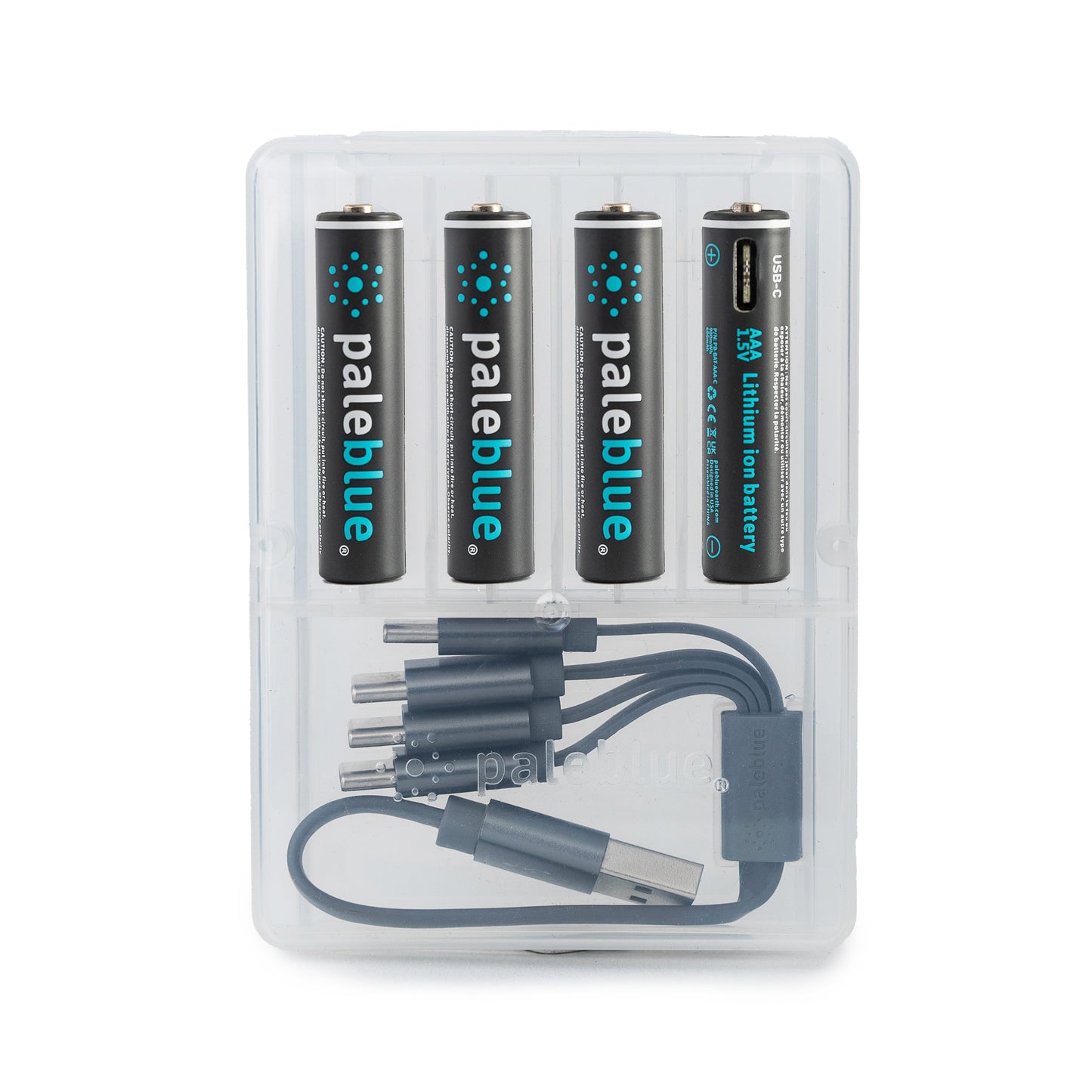 Pale Blue AAA / LR03 - with USB-C rechargeable port