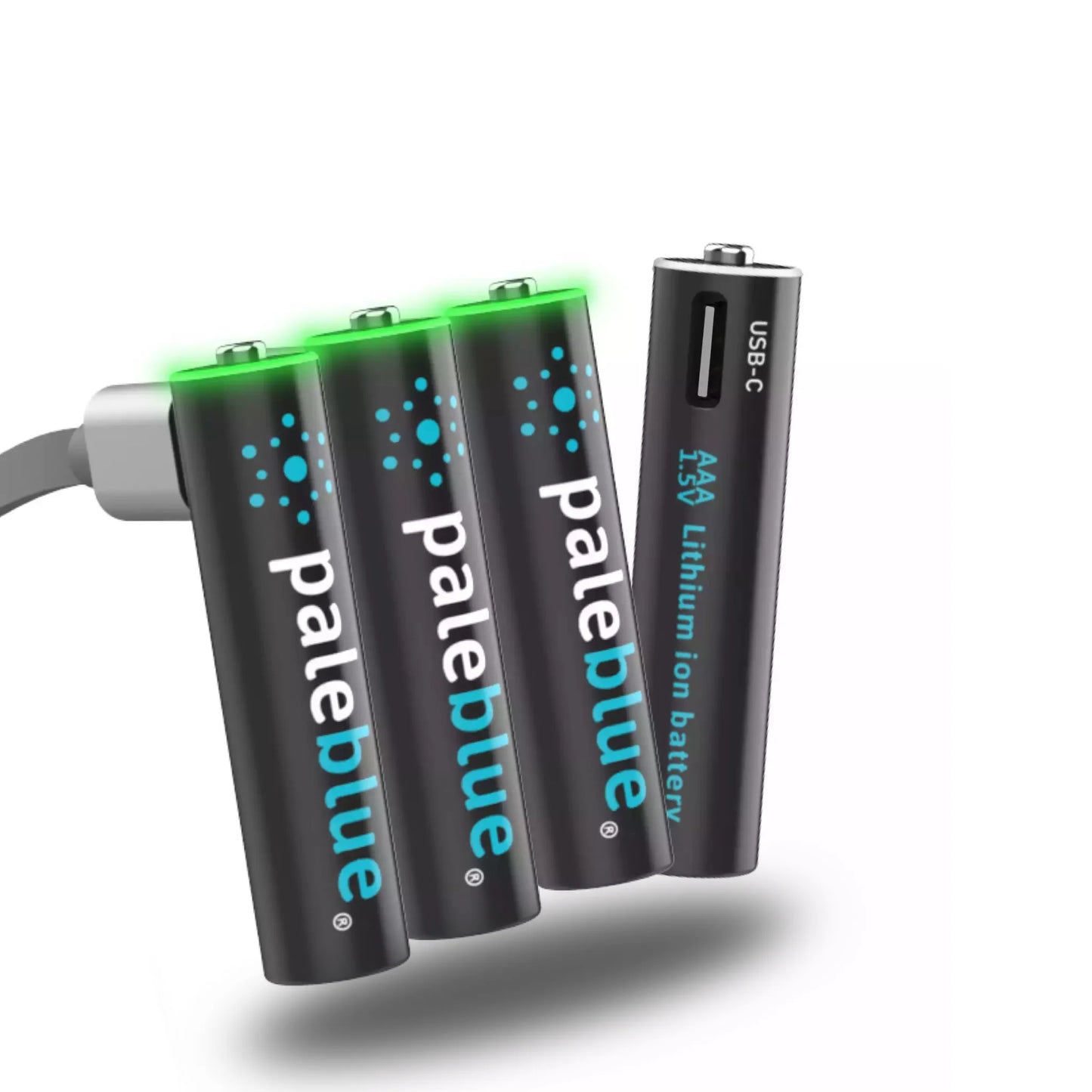 Pale Blue AAA / LR03 - with USB-C rechargeable port