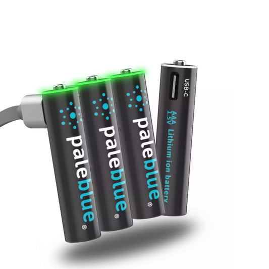 Pale Blue Pile AAA / LR03 - avec port USB-C rechargeables