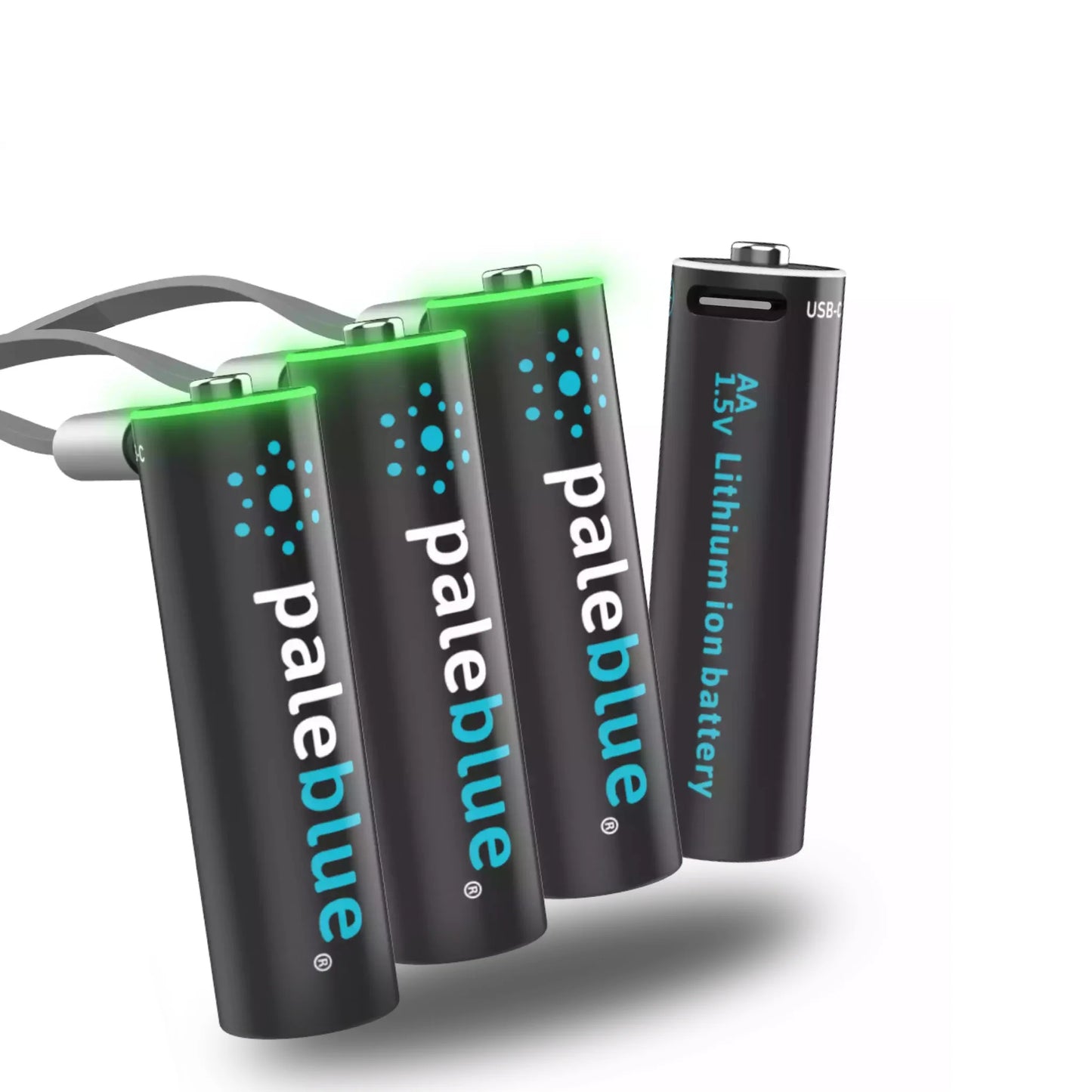 Pale Blue AA / LR06 - Rechargeable with USB-C Port