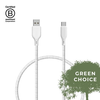 Upström ËSSENTIALS - Câble USB-A vers USB-C 60W 1,2 m - durable & recyclé