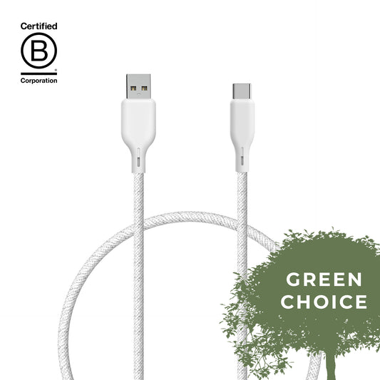 Upström ËSSENTIALS - Câble USB-A vers USB-C 60W 1,2 m - durable & recyclé