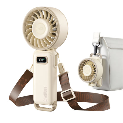 Diveblues Fanzy – Ventilateur portable rechargeable Beige