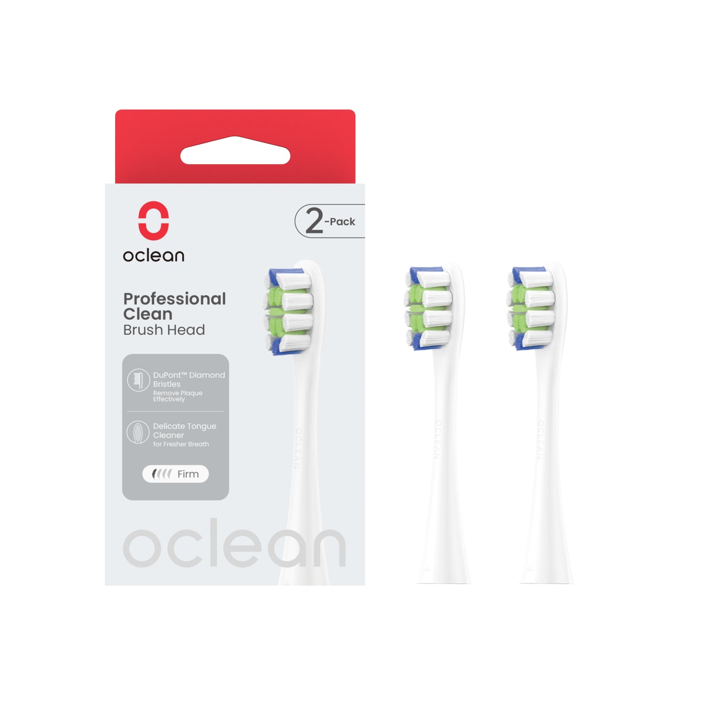 Oclean Têtes de Brosse à Dents Électrique Pro Clean - Pack de 2