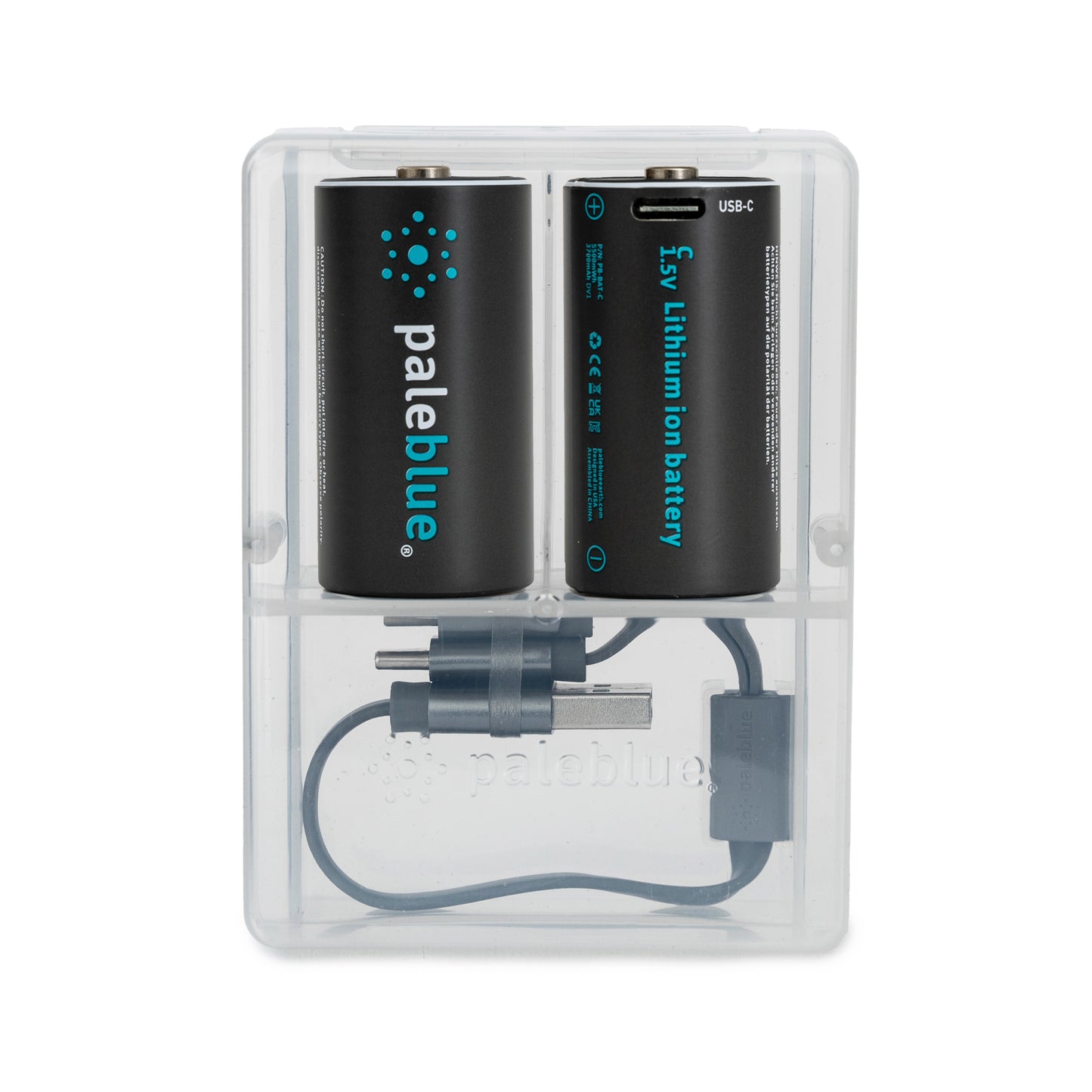 Pale Blue C / LR14 Battery - with rechargeable USB-C port