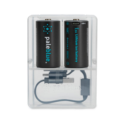 Pale Blue Pile C / LR14 - avec port USB-C rechargeables