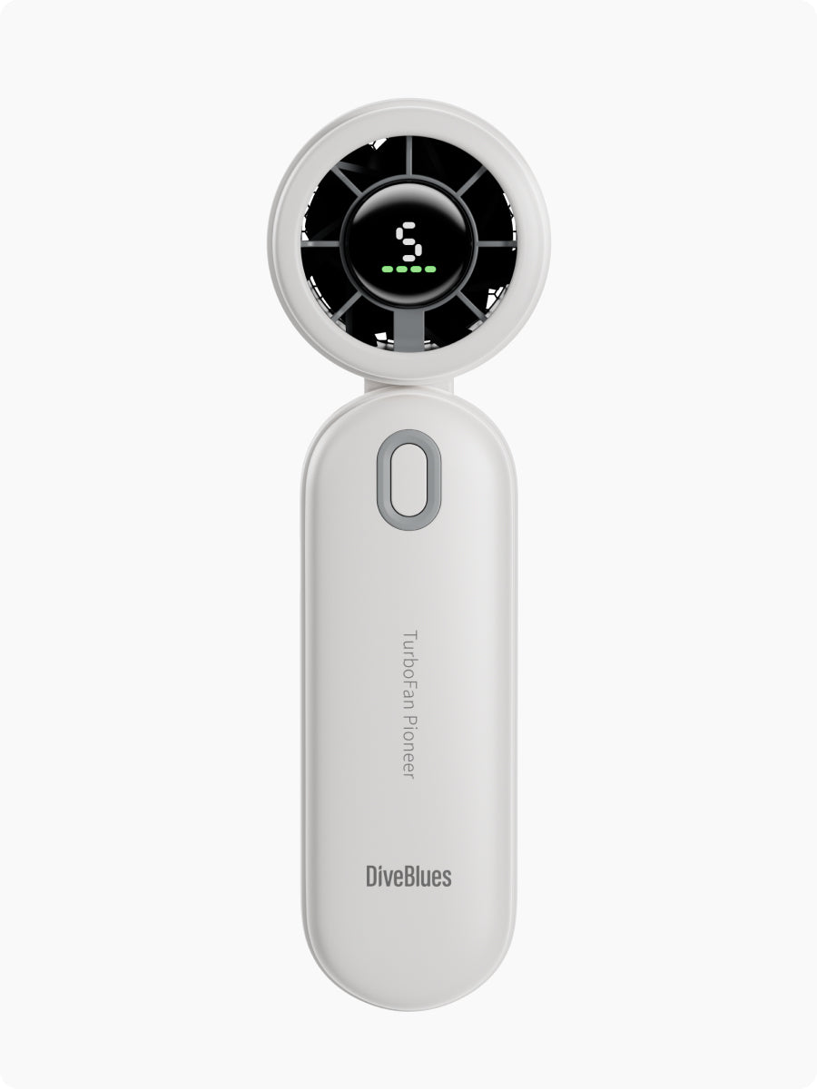 Diveblues iTurbo – Ventilateur portable haute performance Blanc