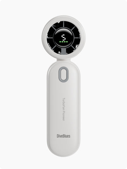 Diveblues iTurbo – Ventilateur portable haute performance Blanc