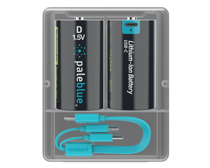 Pale Blue D / LR20 Cell - with USB-C rechargeable port