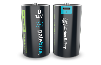 Pale Blue D / LR20 Cell - with USB-C rechargeable port