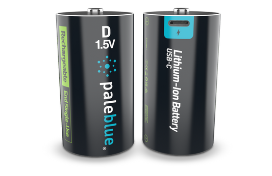 Pale Blue Pile D / LR20 Voyager Series - Dual port USB-C rechargeables