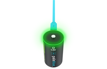 Pale Blue D / LR20 Cell - with USB-C rechargeable port