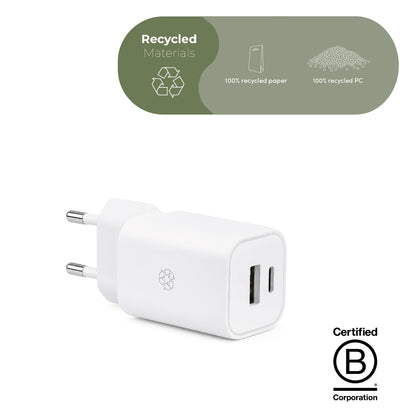 ËSSENTIALS by UPSTRÖM Chargeur GaN 45W USB-A + USB-C