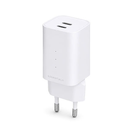 ËSSENTIALS by UPSTRÖM Chargeur GaN 65W Dual USB-C