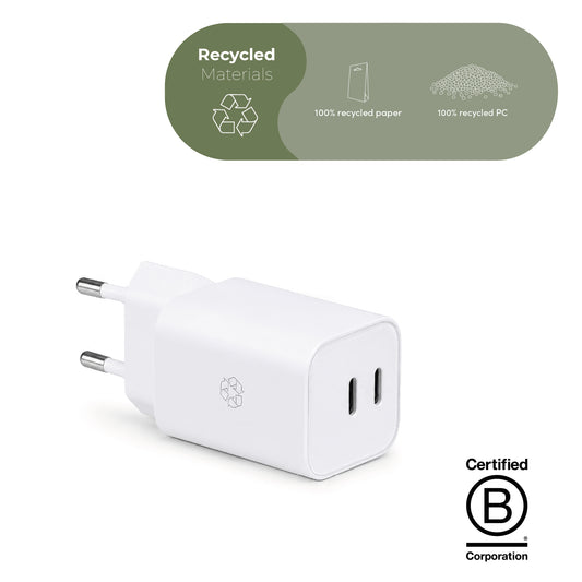 ËSSENTIALS by UPSTRÖM Chargeur GaN 65W Dual USB-C