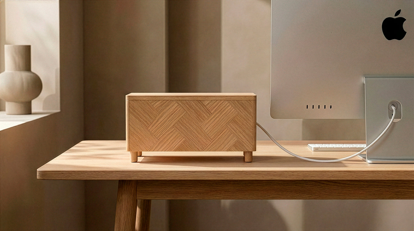 UPSTRÖM CableBox Herringbone – Chêne FSC