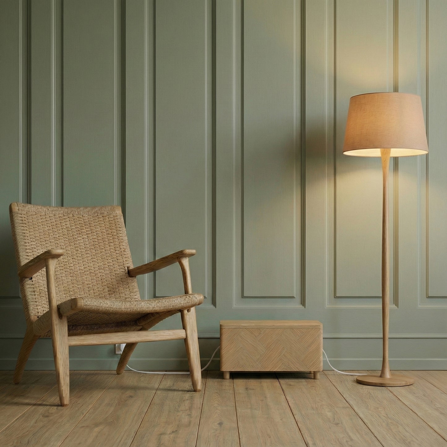 UPSTRÖM CableBox Herringbone – Chêne FSC