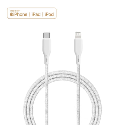 Upström ËSSENTIALS - Câble Lightning USB-C MFi 2,5m - durable & recyclé