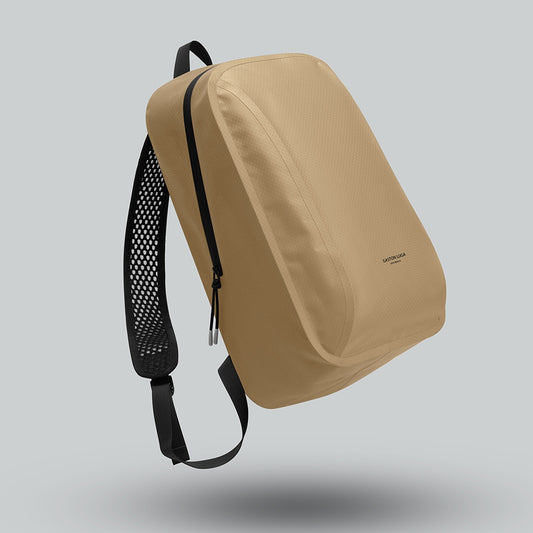 Lightweight DuoSeal Backpack 14" – Latte | Gaston Luga