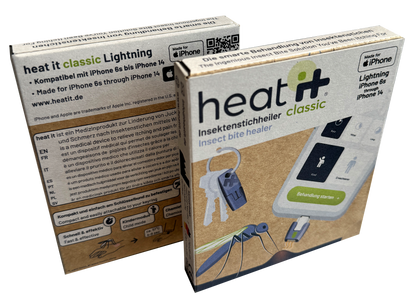 Heat it® Lightning (iPhone 6s à 14) Pack de 3 - Soulagement des démangeaisons par chaleur