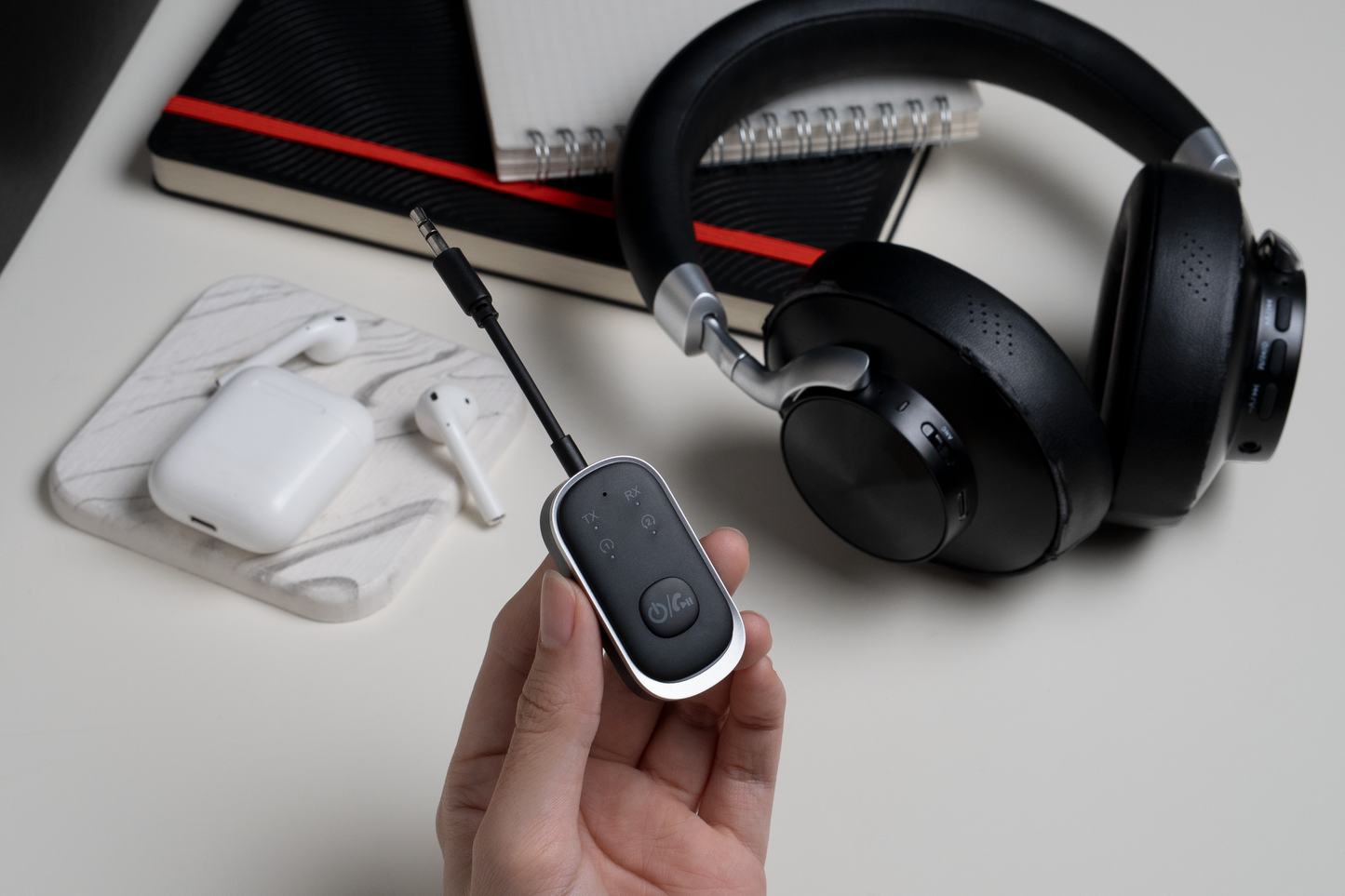 Scapade AirPro - Émetteur audio Bluetooth double pour deux casques