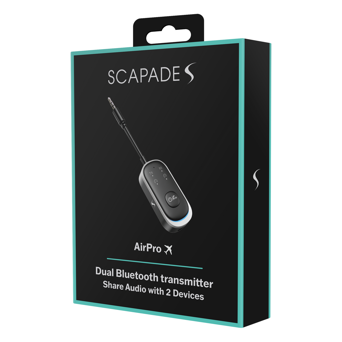 Scapade AirPro - Émetteur audio Bluetooth double pour deux casques