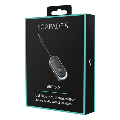 Scapade AirPro - Émetteur audio Bluetooth double pour deux casques