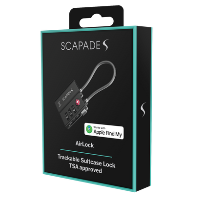 Scapade AirLock – Cadenas TSA connecté avec Apple Find My et batterie rechargeable