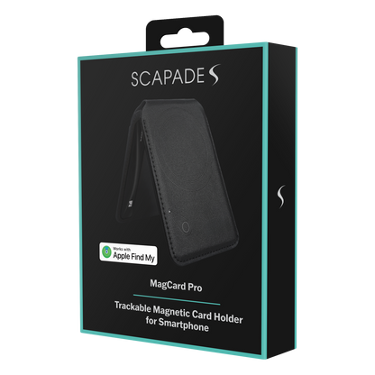 Scapade MagCard Pro – Porte-cartes MagSafe connecté avec Apple Find My