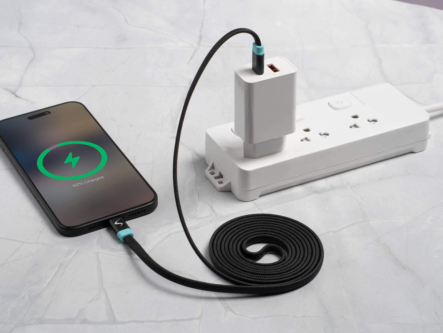 Scapade MagLink C - Câble plat magnétique USB-C vers USB-C 2m