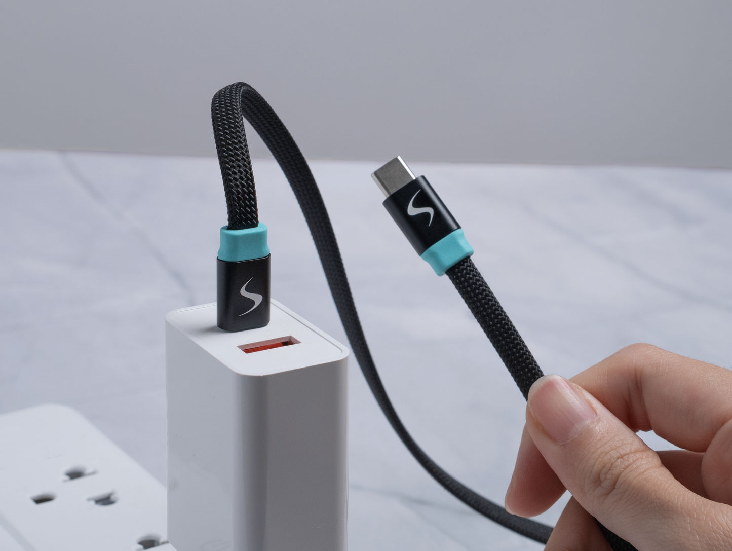 Scapade MagLink C - Câble plat magnétique USB-C vers USB-C 2m