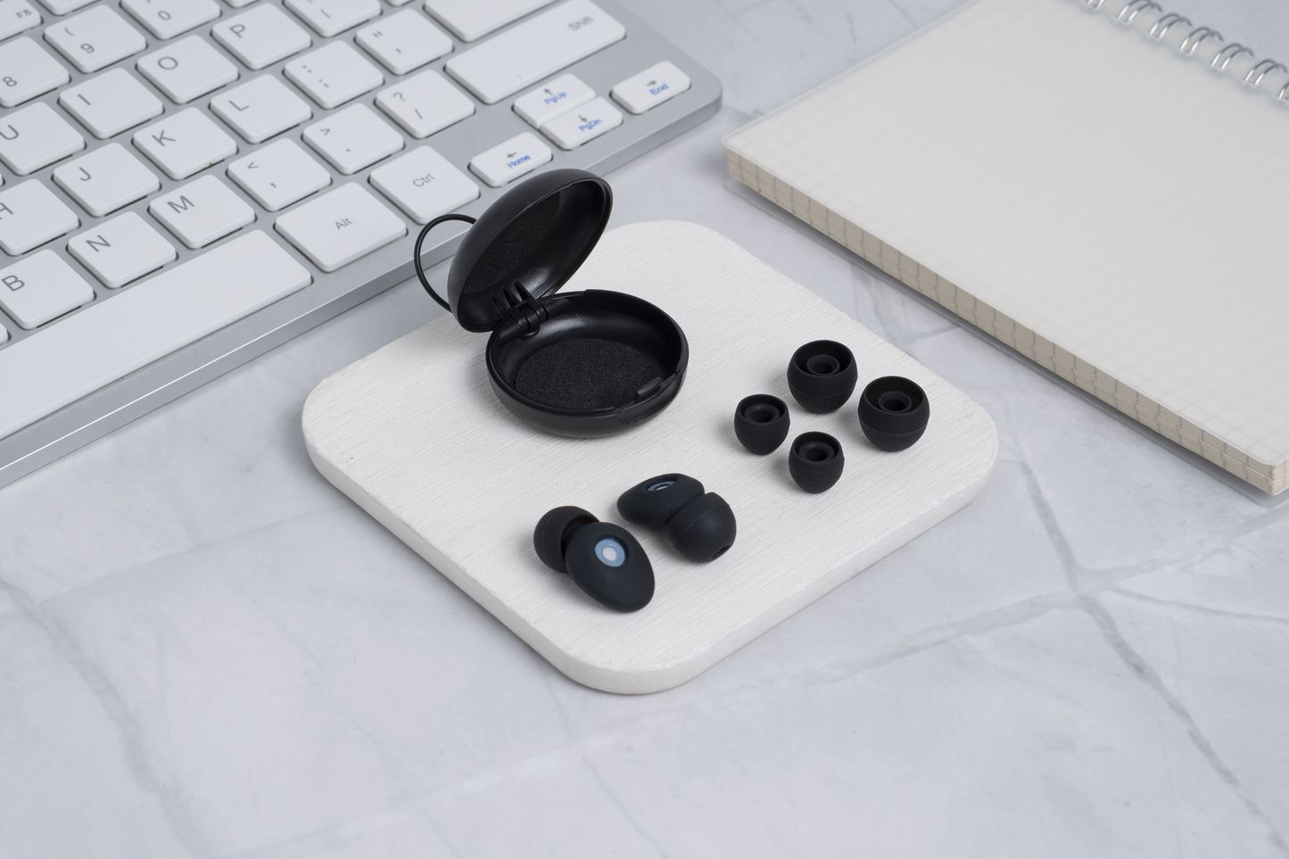 Scapade AirQuiet - Bouchons d’oreilles anti-bruit pour voyages & usage quotidien