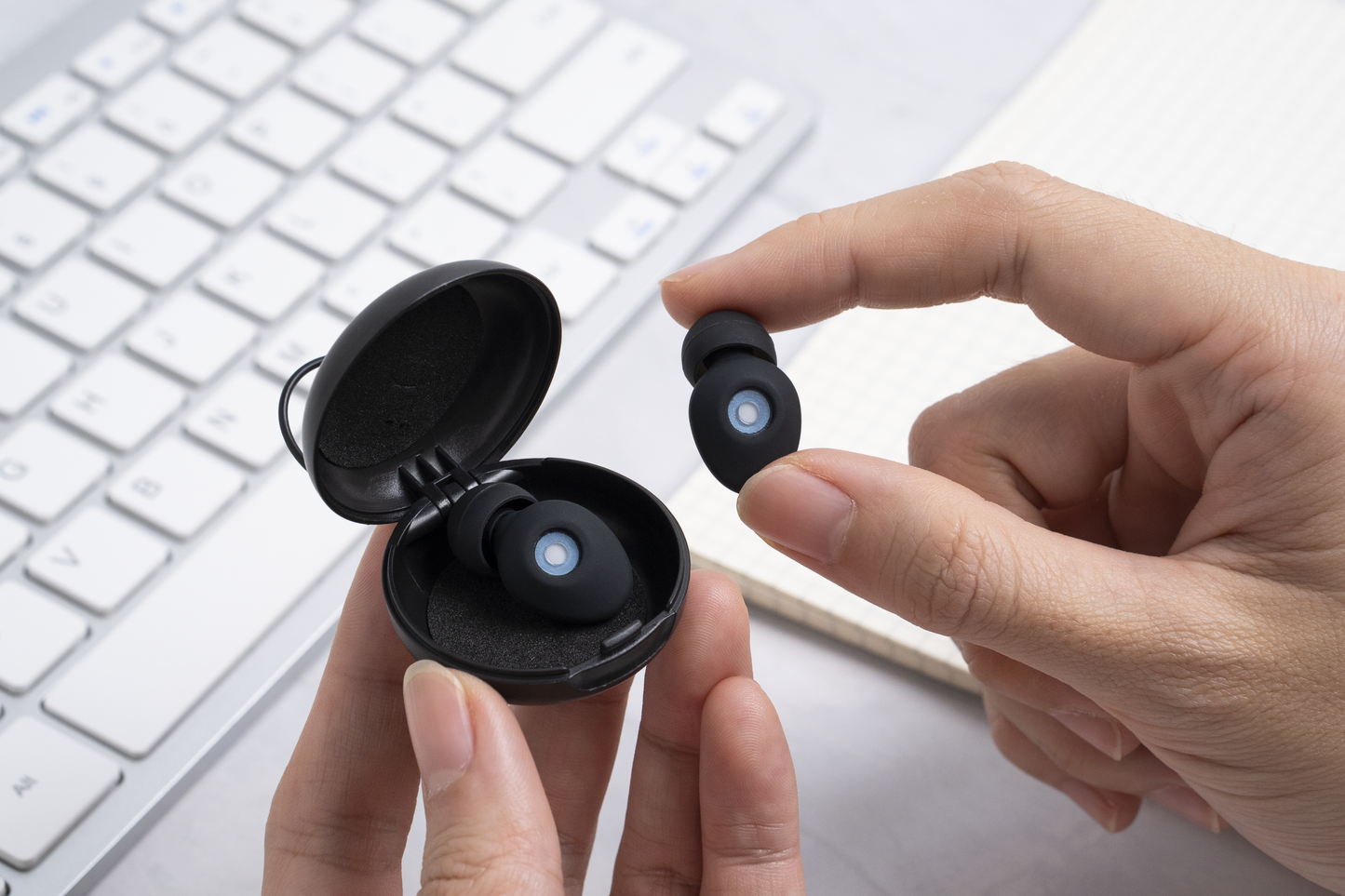 Scapade AirQuiet - Bouchons d’oreilles anti-bruit pour voyages & usage quotidien