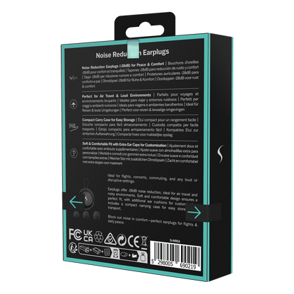 Scapade AirQuiet - Bouchons d’oreilles anti-bruit pour voyages & usage quotidien