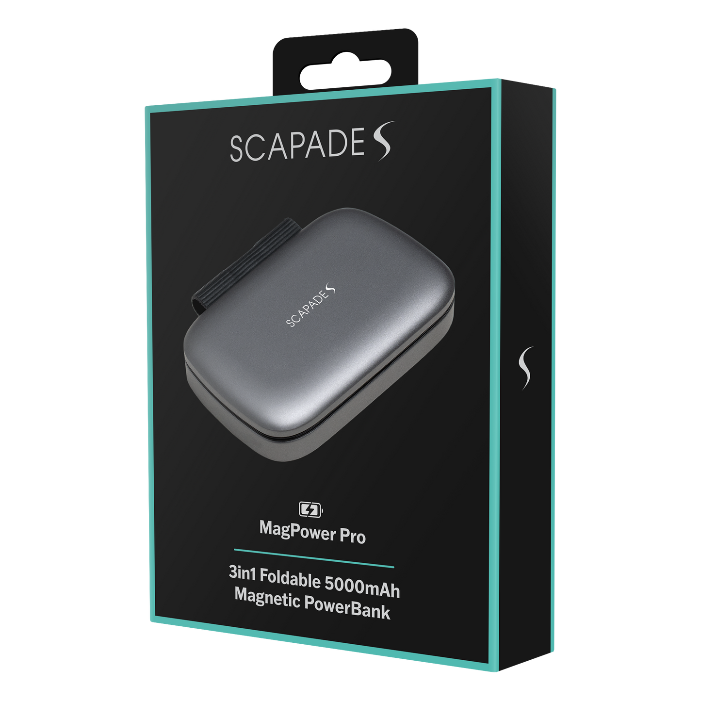 Scapade MagPower Pro - Batterie externe magnétique pliable 3-en-1 (5 000 mAh)