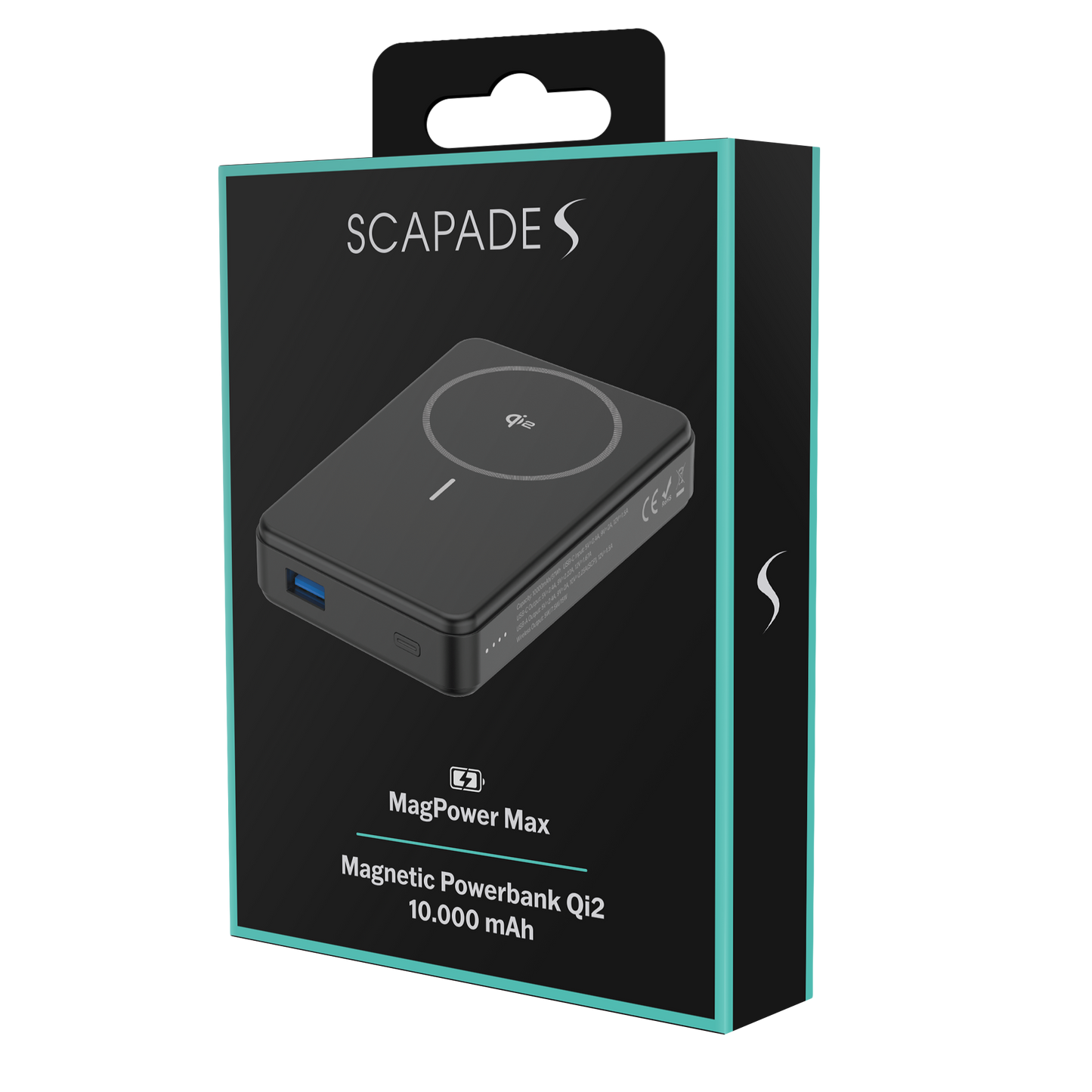 Scapade MagPower Max – Qi2 10,000 mAh Magnetic Power Bank