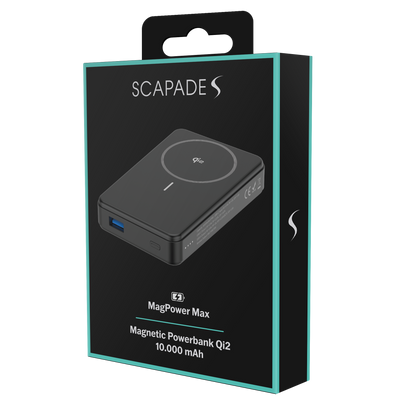 Scapade MagPower Max – Batterie externe magnétique Qi2 10 000 mAh