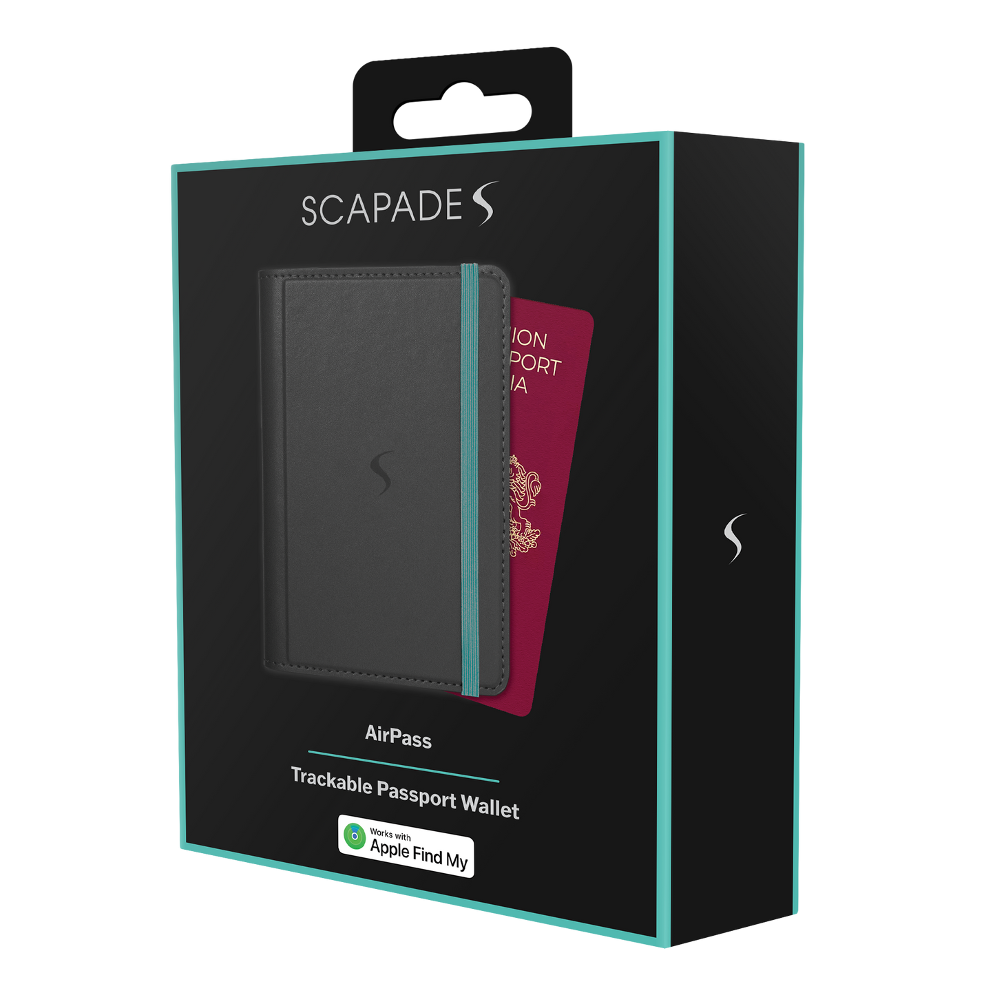 Scapade AirPass – Porte-passeport connecté avec Apple Find My
